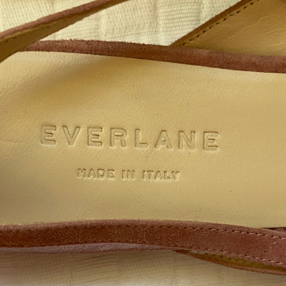 EVERLANE Made In Italy Pointed Slingback Flats in Dusty Rose - Picture 8 of 8